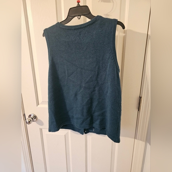 Ugly Christmas Sweater Women's Festive Vest - green with Multicolor Accents - Picture 3 of 3